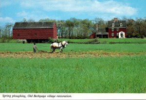 New York Long Island Old Bethpage Restoration Spring Ploughing