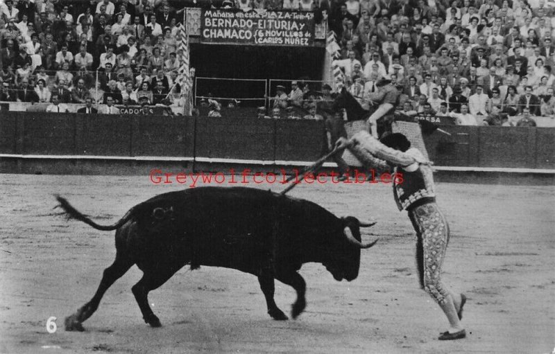 Mexico, Corrida De Toros, Bull Fighter, RPPC