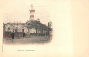 PARIS FRANCE EXPOSITION LIGHTHOUSE ARMEES DE TERRE ET DE MER POSTCARD 1900 (DS)