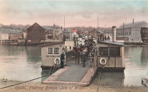 COWES ISLE OF WIGHT ENGLAND~FLOATING BRIDGE~FRITH TINTED PHOTO POSTCARD