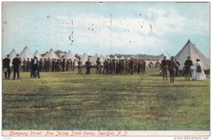 Company Street , New Jersey State Camp , SEA GRIT , New Jersey , PU-1908