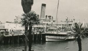 RPPC Steamers Arriving at Catalina Island CA, California