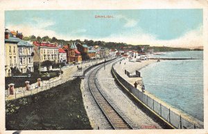 England 1924 Dawlish Railway vintage postcard