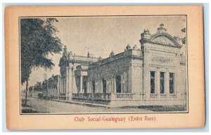 c1910 Club Social Gualeguay (Entre Rios) Argentina Posted Antique Postcard