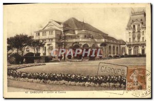 Old Postcard Cabourg Jardins du Casino