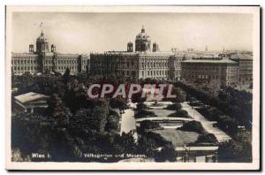 Postcard Old Volksgarten Wien und Museen