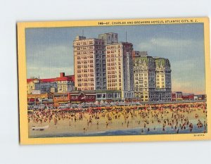 Postcard St. Charles And Breakers Hotel, Atlantic City, New Jersey