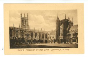 UK - England, Oxford. Magdalen College, Quadrangle