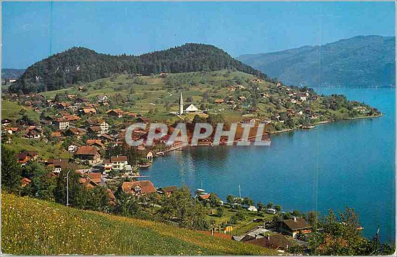 Postcard Modern Faulensee am Thunersee