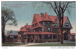 Mrs. J. B. Taylor's Resdince, Watertown, New York, PU-1912