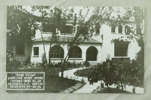 Lot of 3 RPPC Park Villa Tacubaya, D. F. Mexico Vintage Postcards P108