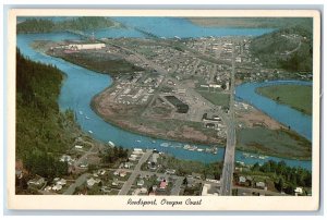 Reedsport Oregon OR Postcard Aerial View Of Oregon Coast c1960 Residence Section