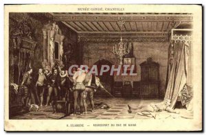 Old Postcard Musee Conde Chantilly Delaroche Assassination of the Duke of Guise