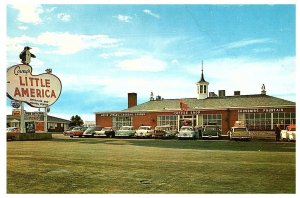 Covey's Little America Hotel Motel Old Cars Souvenir Shop Granger WY Postcard