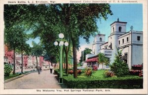 We Welcome You Hot Springs National Park Arkansas Postcard PC532