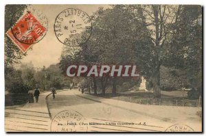 Old Postcard Paris Parc Monceau The cross-Allee