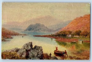 Scotland Postcard Loch Ard Small Lake of Perthshire c1910 Aquarette Tuck Art