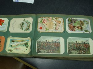 Antique Album of Holidays 296 Cards