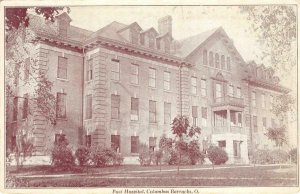 Post Hospital, Columbus Barracks, Ohio Military c1910s Vintage Postcard