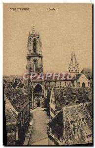 VINTAGE POSTCARD Schlettstadt Munster