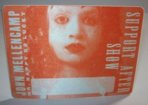 John Mellencamp Backstage Pass Mr Happy Go Lucky Tour Original 1996 Orange