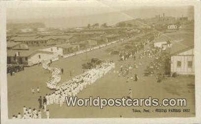 Fiestas Patrias 1937 Talara, Peru Writing on back 