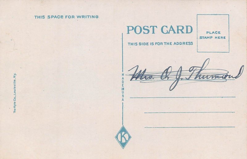 LOUISVILLE KENTUCKY~PREBYTERIAN THEOLOGICAL SEMINARY ~1920s POSTCARD