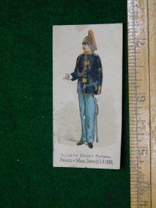 1880s Kenney Tobacco Co., Private Signal Corps US Army 1886 Trade Card F15