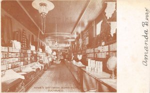 J58/ Bucyrus Ohio Postcard c1910 Interior Rowe's Dry Goods Store 201