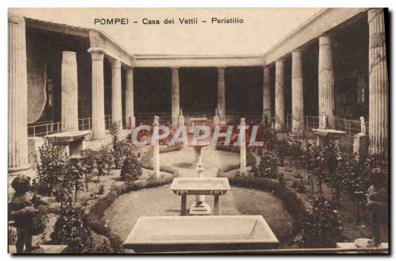 Postcard Ancient Pompeii Casa Dei Vettii Peristilio