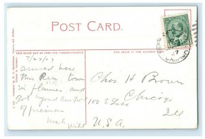 1907 View Of Post Office And Custom House Building Victoria B.C Canada Postcard 