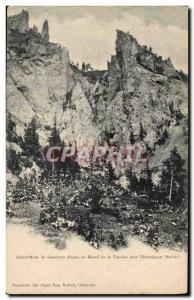 Old Postcard Militaria Alpine hunters Halt Grand Massif Alpine Corps in the n...