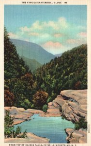 Vintage Postcard The Famous Kaaterskill Clove Haines Falls Catskill Mountains NH