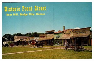 Postcard HISTORICAL SCENE Dodge City Kansas KS AU2709