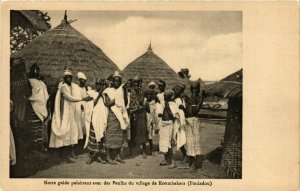 CPA AK Notre guide palabrant avec des Peulhs SENEGAL (821923)