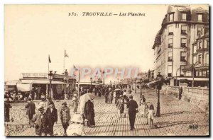 Old Postcard Trouville boards