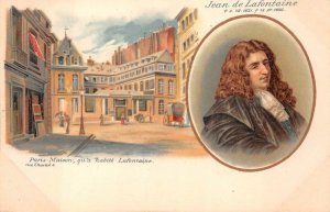 JEAN DE LAFONTAINE (1621-1695) POET WRITER FRANCE POSTCARD (c. 1900)