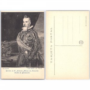 Postcard Velázquez Portrait Museo del Prado Madrid Spain Art