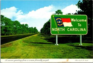 North Carolina The Tar Heel State Welcome Sign