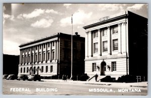 Federal Building, Missoula, Montana, Vintage Real Photo RP Postcard RPPC