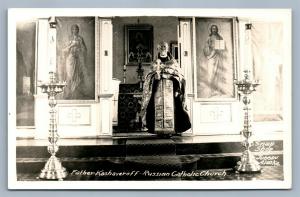 RUSSIAN CATHOLIC CHURCH JUNEAU AK VINTAGE REAL PHOTO POSTCARD RPPC