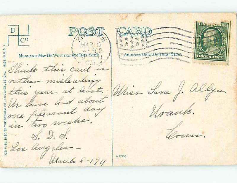 Divided-Back POSTCARD FROM Postmarked Riverside California CA HM7281