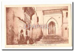 Rabat Morocco Old Postcard The Mosque and Madrasa (13th century)