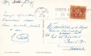 Portugal Lisbon Monument to the Marquis of Pombal 1959 photo postcard