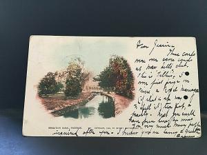Postcard   1904 Antique View of Irragation Canal in Riverside, CA.  U6
