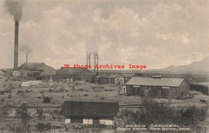 AZ, Red Rock, Arizona, Sasco Smelter, Mining Scene, Albertype