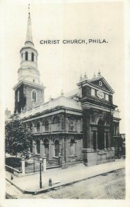 United States Philadelphia Christ Church photo postcard 