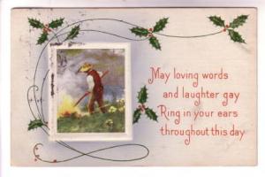 Christmas, May Loving Words Laughter, Used 1908 Massachusetts