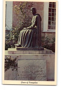 St Martinville Louisiana LA Vintage Postcard Grave of Evangeline