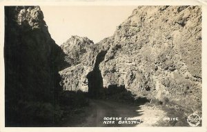 RPPC ODESSA CANYON near Barstow, CA ~  SCENIC DRIVE Frasher c1940s Postcard